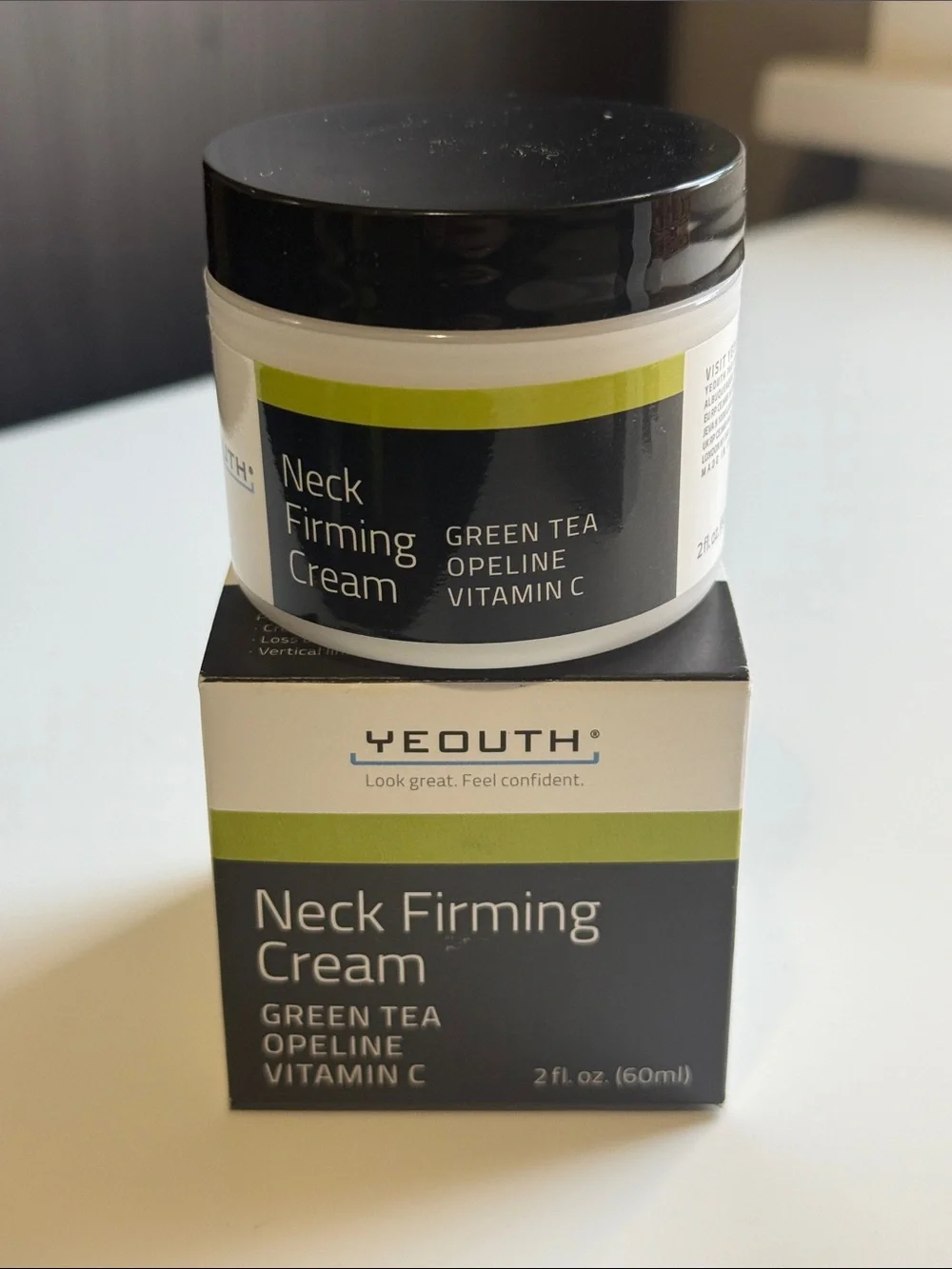 Yeouth Neck Firming Cream with Green Tea, Opeline, and Vitamin C NEW